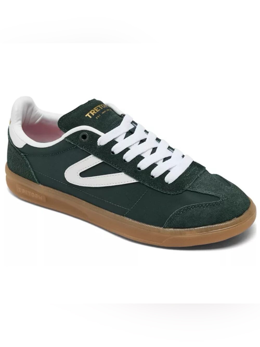 Tretorn Dark Green Skylar Low-Top Sneakers